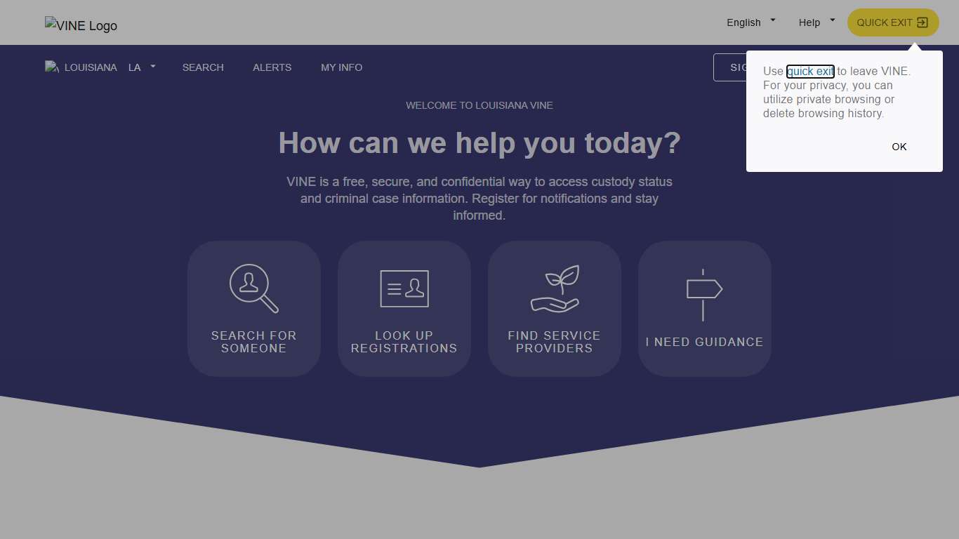 VINELink - Louisiana